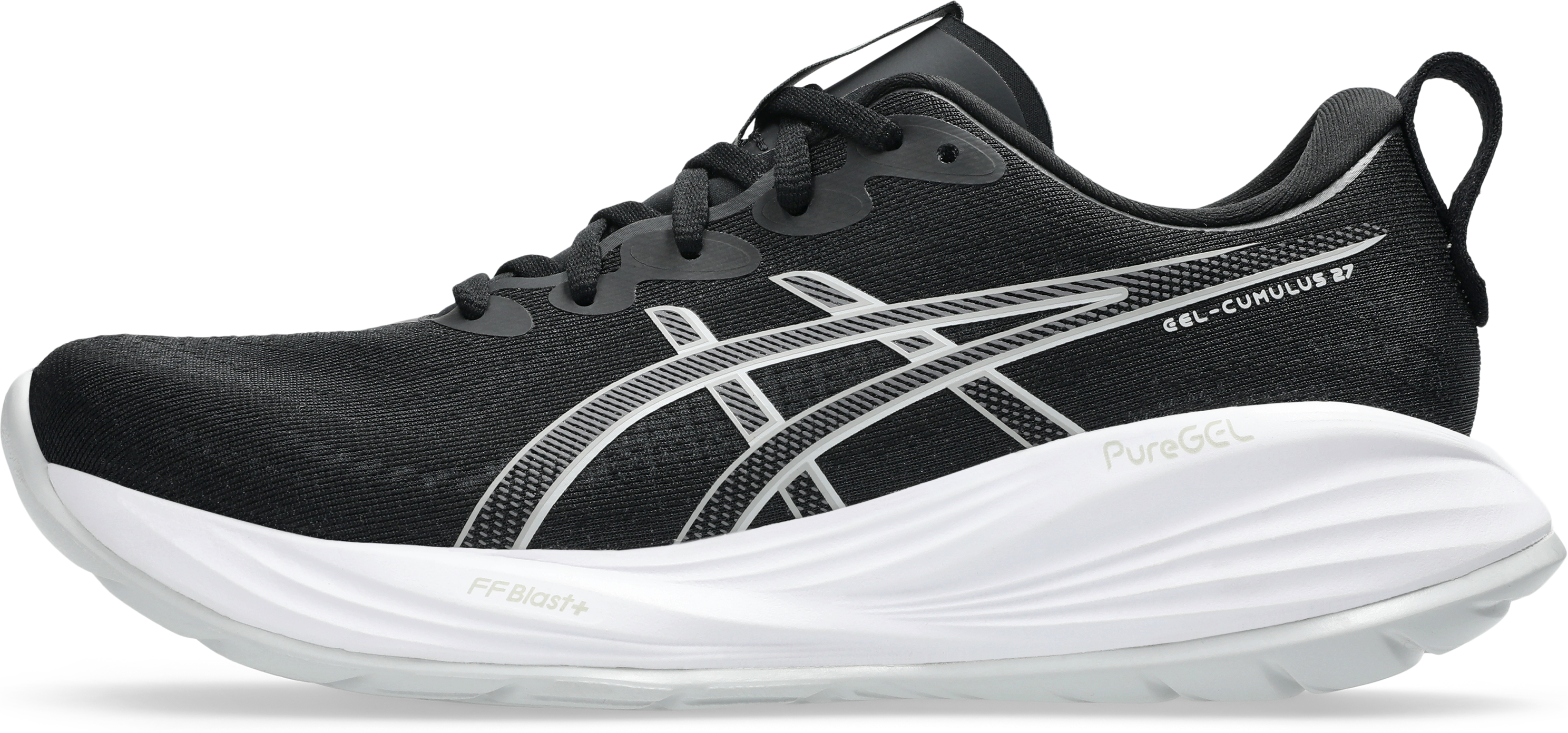 Laufschuh ASICS "GEL-CUMULUS 27", Damen, Gr. 38, schwarz, Textil, Schuhe Laufschuh, PureGEL Technologie sorgt für eine bessere Dämpfung schwarz 38