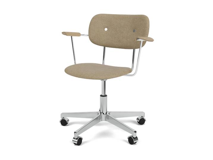 Audo Copenhagen Co Task Bürostuhl vollständig gepolstert Audo Bouclé 02-natural oak