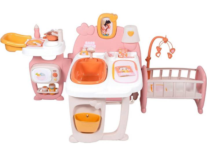 Smoby Puppen Pflegecenter Baby Nurse Puppen-Spielcenter, Made in Europe