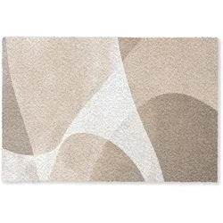 FUSSMATTE Glatte Oberflächen - Harmonisch - Wellenförmig Schmutzfangmatte 60x40 cm