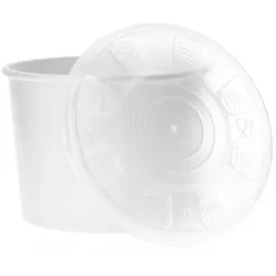 MONOUSO - Pappbecher Weiß mit Deckel PP 350ml (50 Stück)