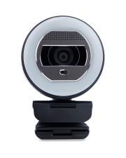 TERRA Webcam Halo mit LED-Lichtkranz C1868pro Full-HD Auto Focus Stereo 2 MP (2920215)