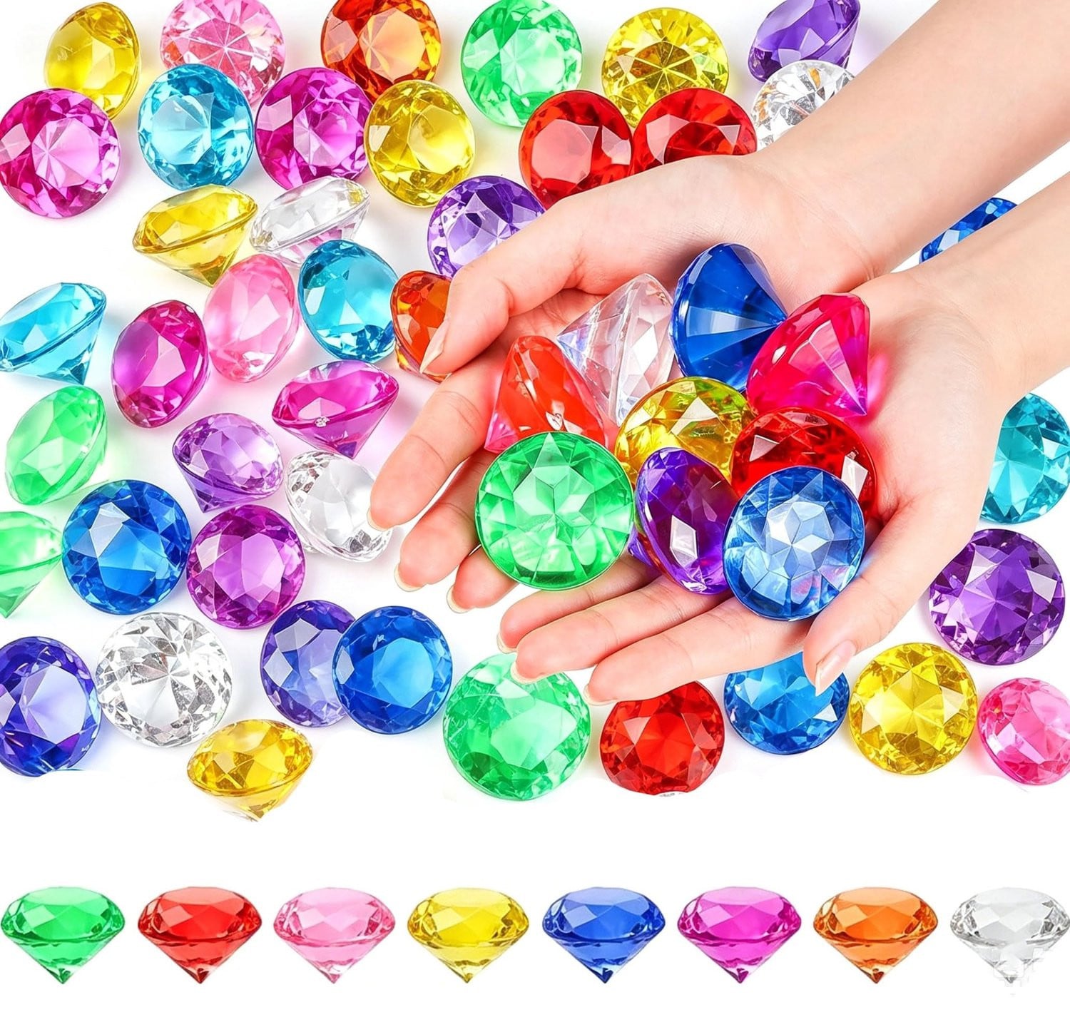 30 stuks transparante acryl strasssteentjes voor bruiloft decoratie