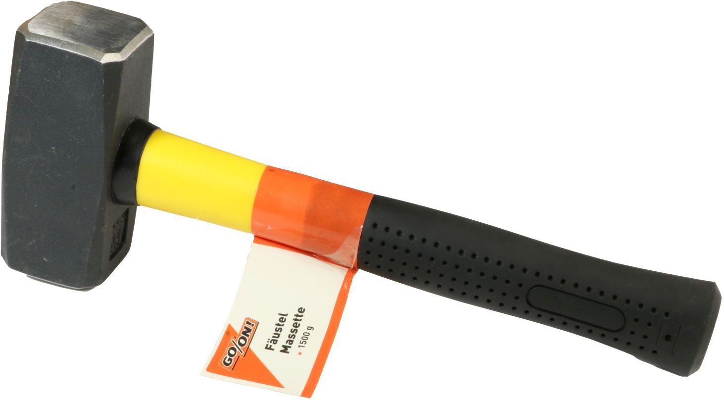 hagebau – Handelsgesellschaft für Baustoffe GO/ON Fäustel, 1.500 g mit Fiberglasstiel