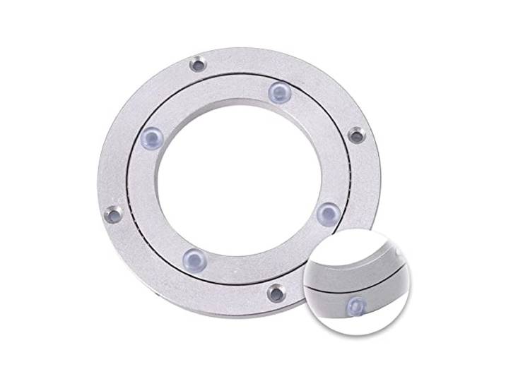 Drehtellerlager, Platine Pivotante aus Aluminiumlegierung, runder Esstisch, glatte(18 inches (450mm))