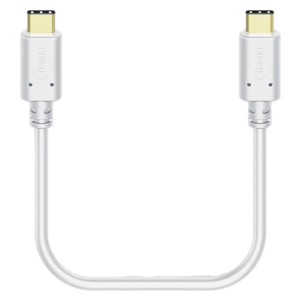 Hama USB-Kabel,USB-C-USB-C,1,5 m,ws (1.50 m, USB 2.0, 60 W) (00201592)