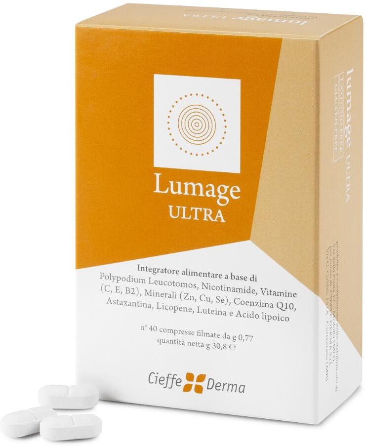 CIEFFE DERMA Srl Cieffe Derma, Lumage ULTRA, 40 Compresse