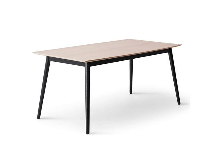 Esstisch, Massivholz Esche, Beige, 165×90 cm, Ausziehbar mit 2 Einlegeplatten, Modern, Hammel Furniture