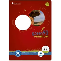 Heft - LIN22, A4, 32 Blatt, 90 g/qm, 5 mm kariert