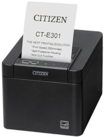 Citizen CT-E301 preta com Ethernet impressora de recibos