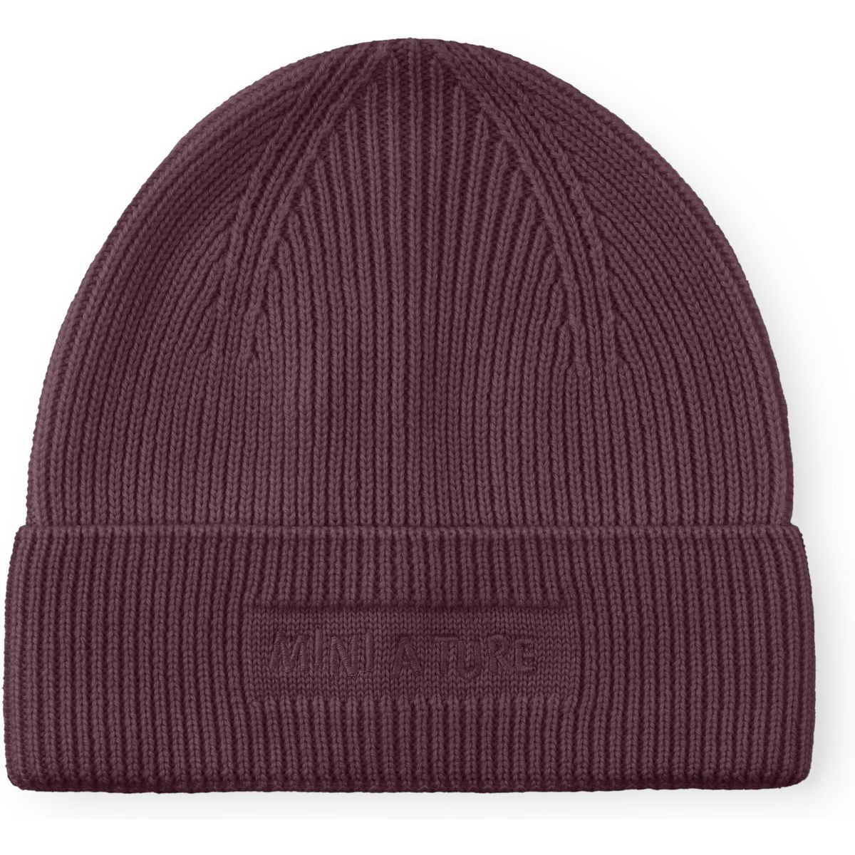 Mini a ture Matboje beanie. RWS fudge aubergine (3650) 2-3y 1263157052365035