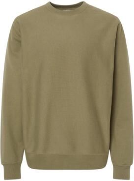 Independent Trading Co. IND5000C Legend Premium Heavyweight Cross-Grain Crewneck Sweatshirt in Olive size XS   Cotton/Polyester Blend