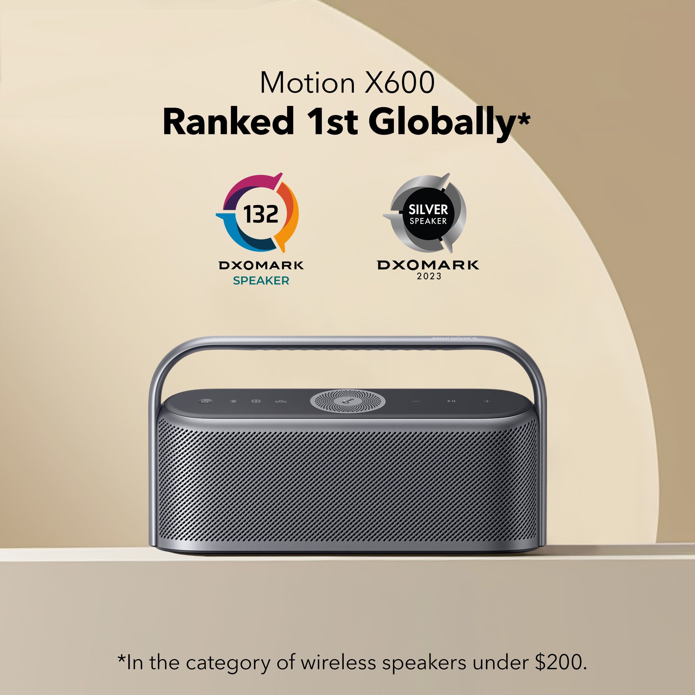 soundcore Motion X600   Portable Bluetooth Speakers, Spatial Audio Lunar Blue