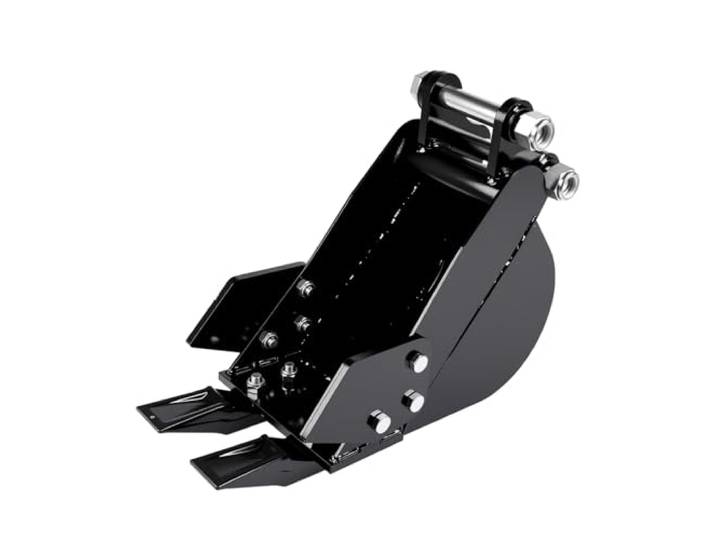 Minibagger Löffel 20 cm– Passendes Anbaugerät für Minibagger von 0,8-1,8 Tonnen,Spannweite 90mm Loch, Durchmesser 25mm,Geeignet für Bodengraben, Landschaftsarbeiten