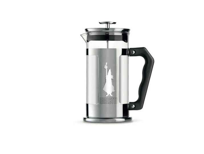 Bialetti Kaffeebereiter, Silberfarben, Glas, 1 l, 17.2x26x17.2 cm, Geschirr, Kannen & Karaffen, Kaffeezubehör & Teezubehör