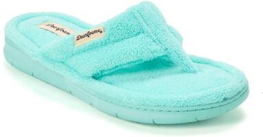 Women's Wrenley Terry Thong by Dearfoams in Aruba Blue (Size S M)