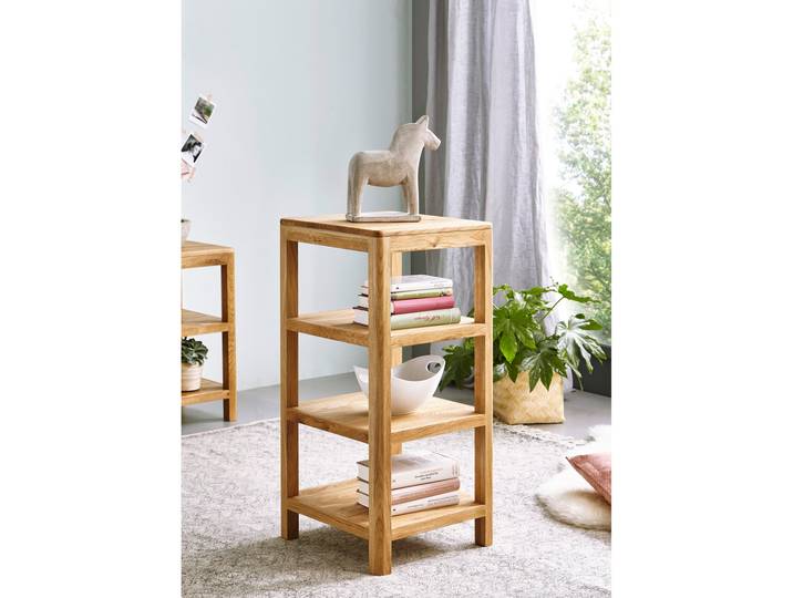 VERONA Regal, Material Massivholz, Wildeiche geölt, 83 cm