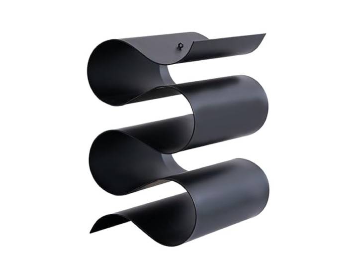 cfgDJEghk Weinregal, Freistehender Weinhalter, kreatives Design, stilvoll und langlebig(Black)