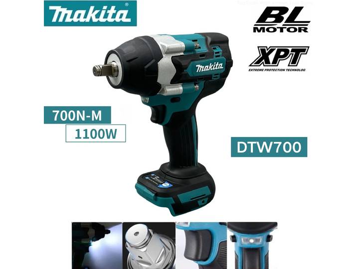 Clé à chocs Makita 1000N.m, clé électrique sans balais, tournevis, outils électriques à couple élevé pour réparation automobile, compatible avec batterie Makita