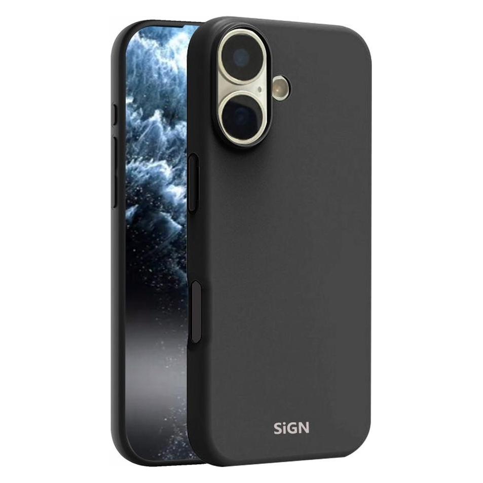 SIGN Liquid Silicone Case for iPhone 17 - Black (Apple iPhone 17) (SN-SIL17BLK)