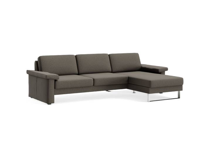 Ecksofa Devin Stoff smoke B 267 T 157 cm - Möbel Konfigurator: Traummöbel individuell zusammenstellen