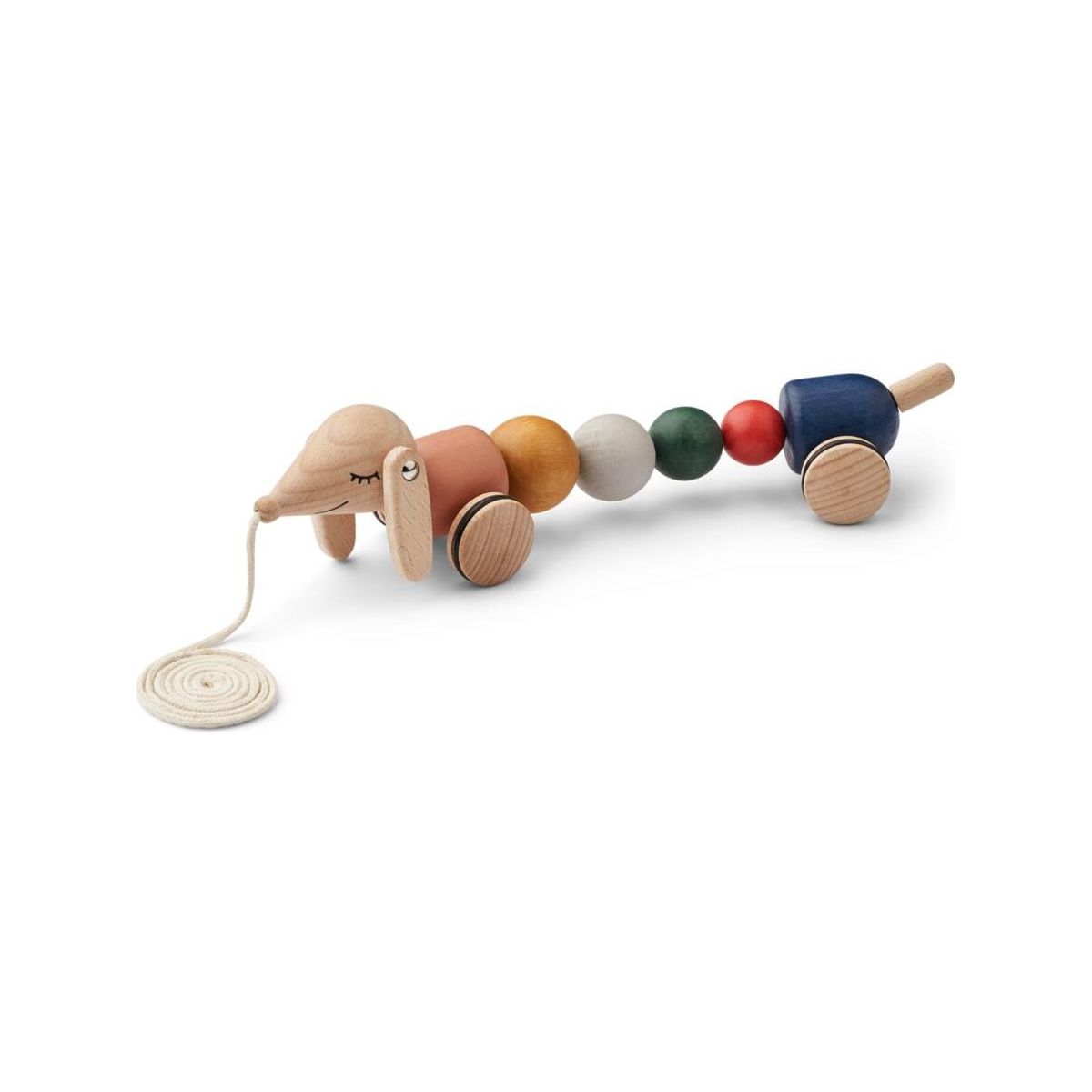 Liewood Barthes Pull Along Toy golden caramel multi mix (2295) ONE SIZE LW19333-2295-ONE SIZE-CU