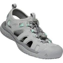 KEEN Damen Trekkingsandale SOLR SANDAL W-LIGHT GRAY/OCEAN WAVE, Größe 40 1⁄2 in Grau Grau