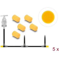 Delock Endkappe für Micro-Drip Bewässerungssystem gelb 5 Stück