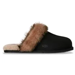 UGG für Damen. 1183330 Scuffette Nubuk-Lederhausschuhe schwarz (37), Wohnung, Nobuck, Keine, Heimtextilien