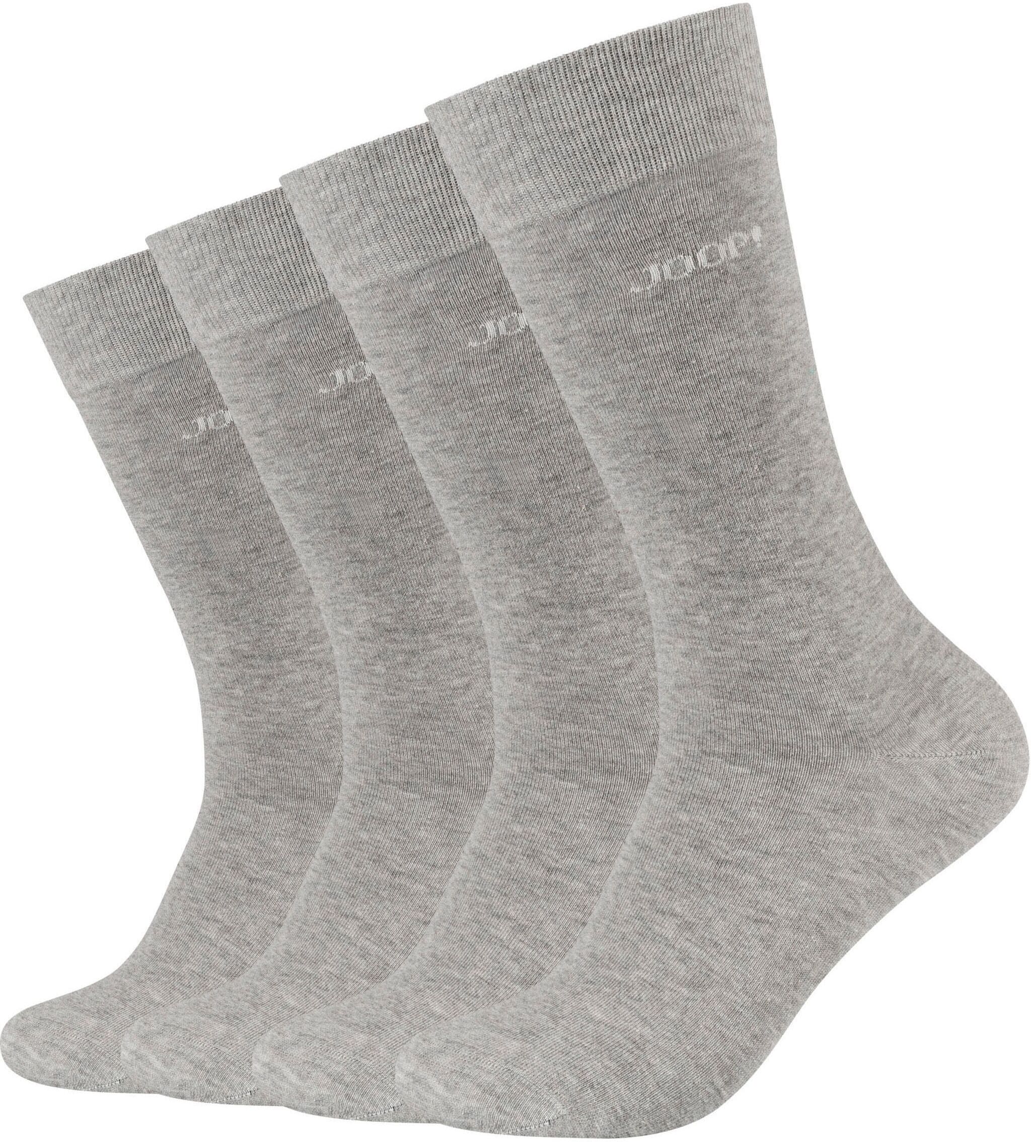 Joop! Socken JOOP "premium essentials", Damen, Gr. 35-38, grau (light grau melange), Obermaterial: 62% Baumwolle, 36% Polyamid, 2% Elasthan, Socken Socken, Premium Essentials, verstärkte Ferse, haltbare Spitze light grau melange 35-38