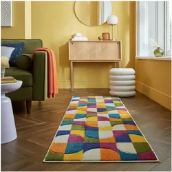 Läufer geometrisch Bunt 66 x 300 cm - QUAGGY   Kadima Design