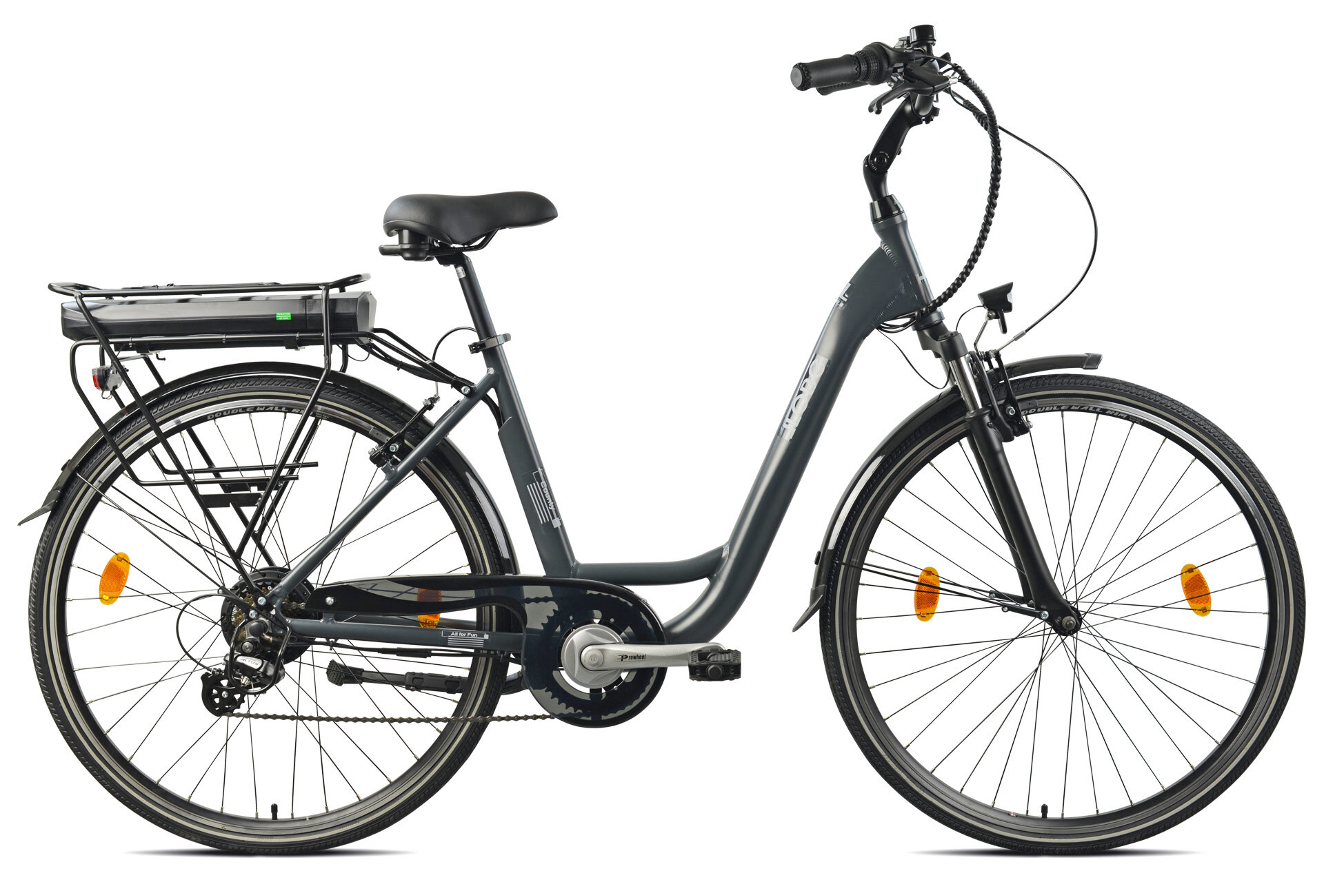 LLobe City E-Bike 28" County, anthrazit, 36V/13Ah