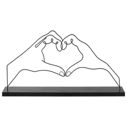 Skulptur Helin in Schwarz