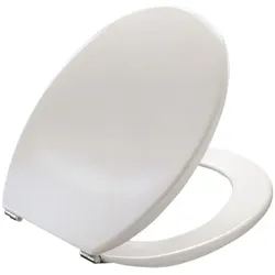 Pressalit Objecta WC-Sitz 54011-BA1999 Festscharnier BA1, Edelstahl, weiß polygiene, mit Deckel, Standard