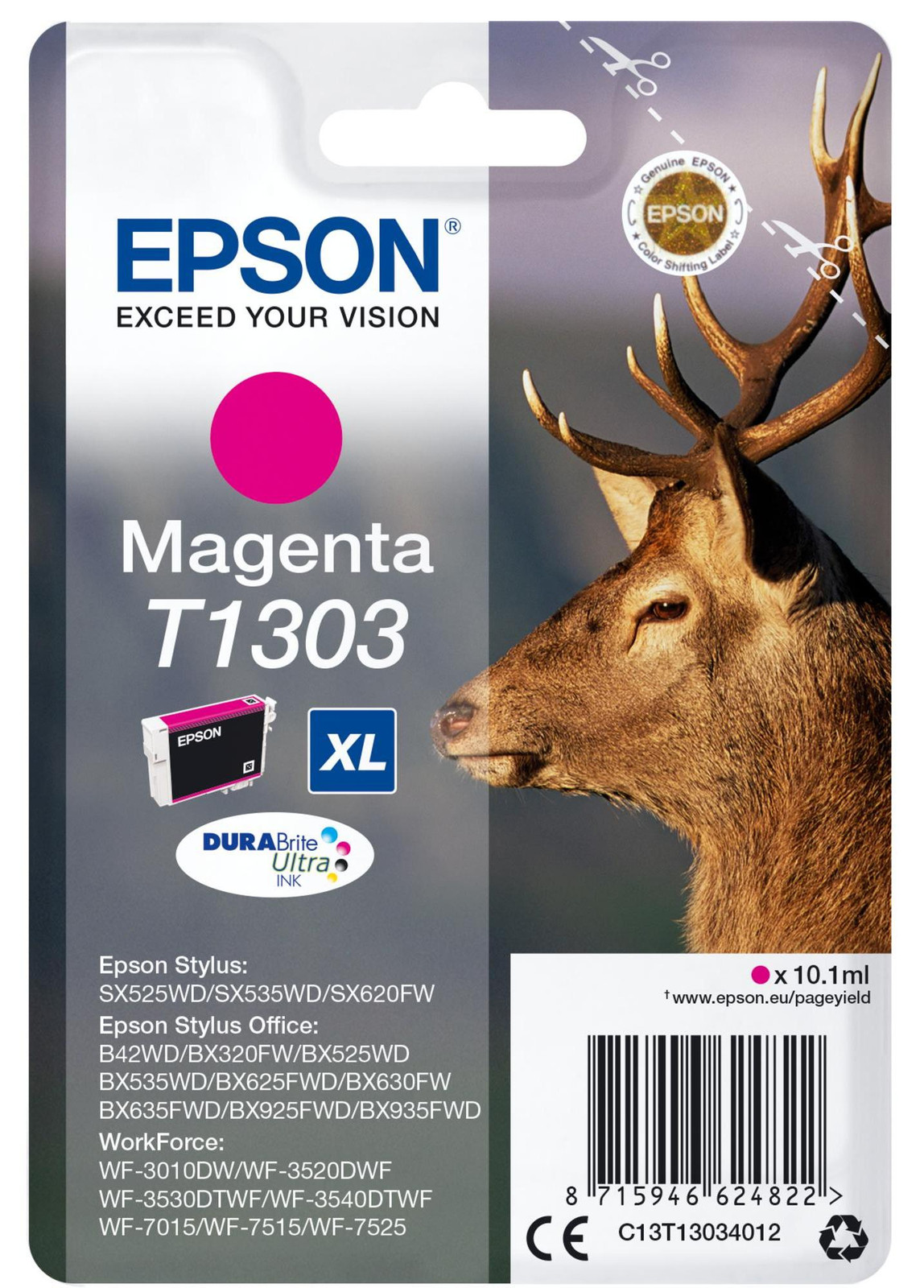 Epson C13T13034012 Origineel Inktpatroon Magenta XL