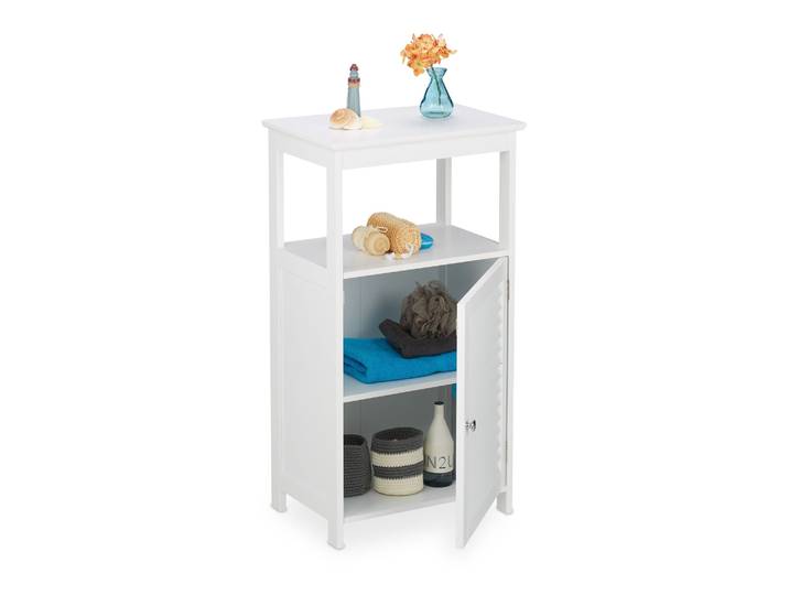 Badschrank mit 3 Fächern Weiss