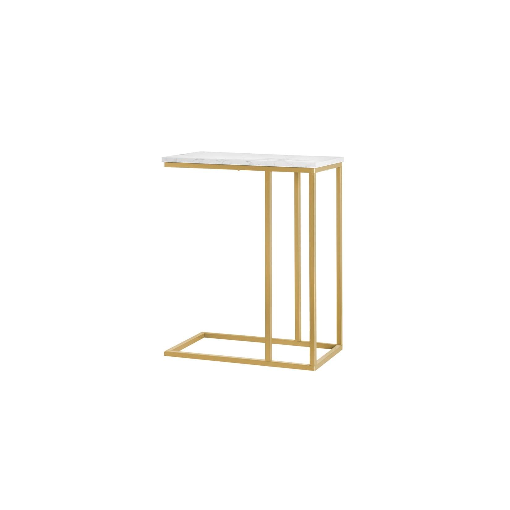 SoBuy Couchtisch Gold 48x30x61cm Vintage