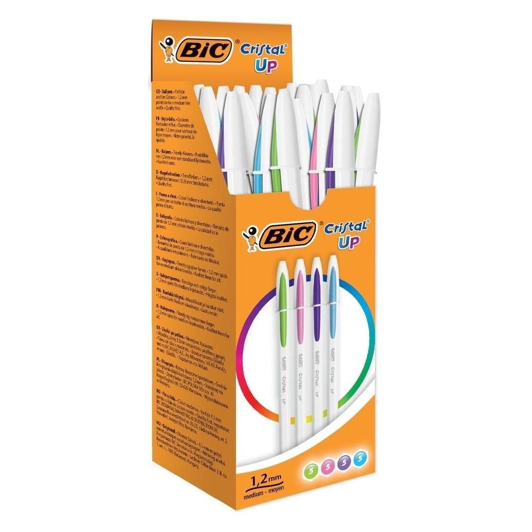 Bic Kugelschreiber Cristal Up Fashion, sortiert, 20er Karton (20x) (950446)