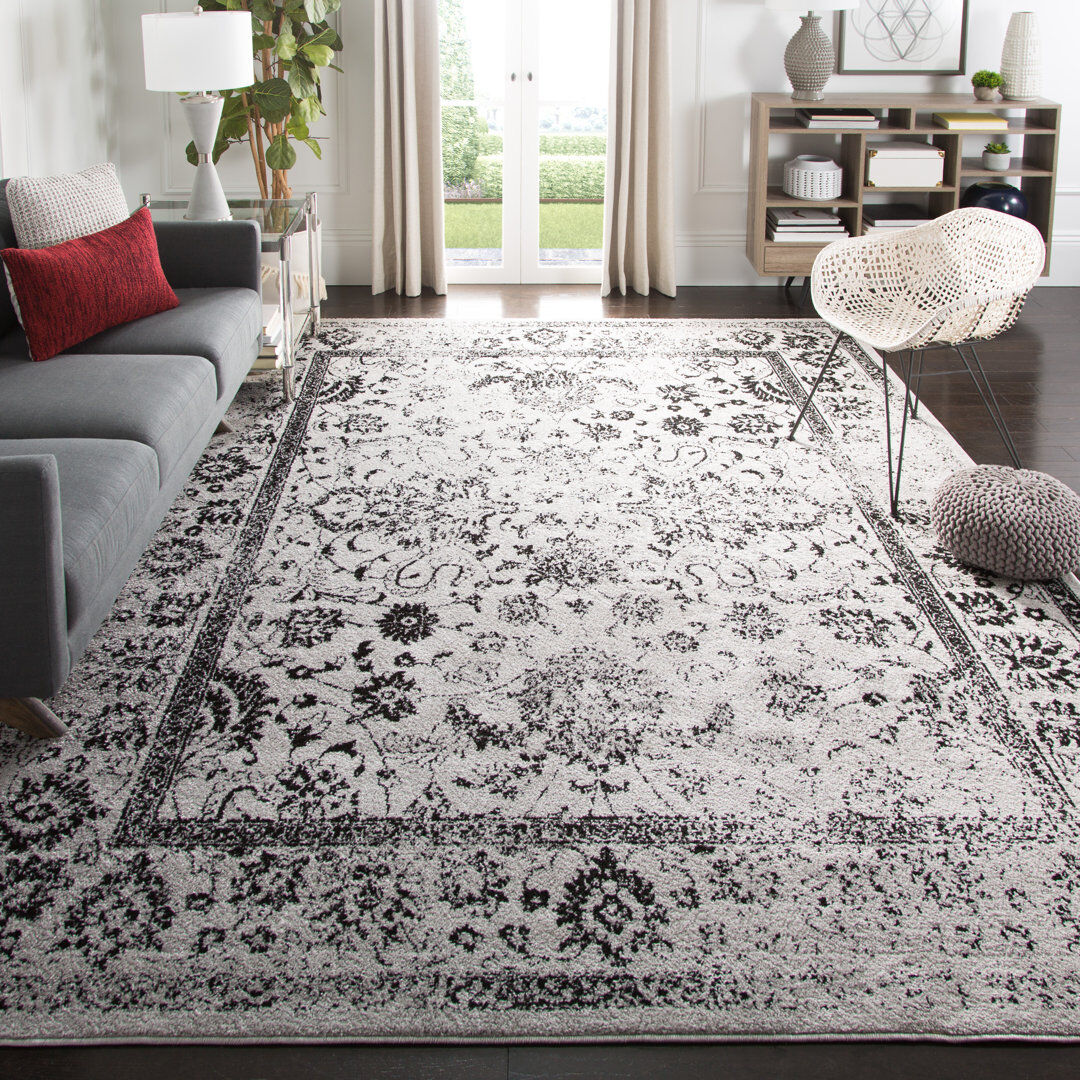 Latitude Vive Stromsburg Floral Area Rug Black Rectangle 235 x 305cm