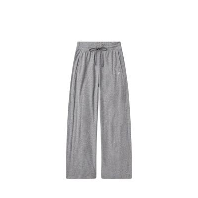 Jogginghose FABLETICS "Fabletics Hose CLOUD JERSEY WIDE LEG PANT", Damen, Gr. M, N-Gr, grau (charcoal grau heather), Obermaterial: 88% Polyester PES. 12% Elasthan EL., uni, regular fit, Hosen Jogginghose, mit weitem Bein