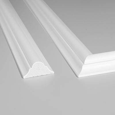 Art3d PVC White Classic Wall Belt Decorative Strip, Set of 24