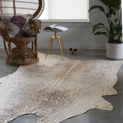 Alexander Home Clayton Modern Rustic Faux Cowhide Area Rug