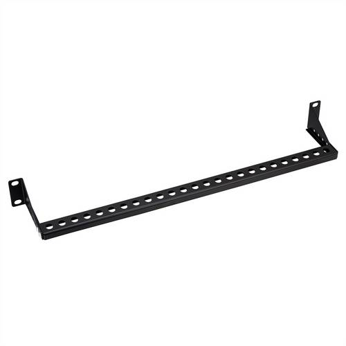 Value 19-Zoll-Rack montierbare Kabelführungsschiene (horizontal), einstellbare Tiefe, 1HE, schwarz