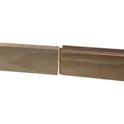 Kahrs Sockelleisten, Seekiefer, 15x80 mm, Rustikal, massiv, unbehandelt, Nut & Feder
