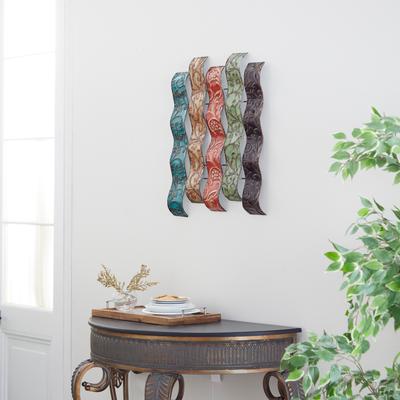 ARCILLA ELEMENTAL Multi Iron Traditional Wall Decor Abstract 20 x 24 x 1