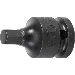 BGS Kraft-Bit-Einsatz Antrieb Innenvierkant 12,5 mm (1/2") Innensechskant 9 mm - 5485-9