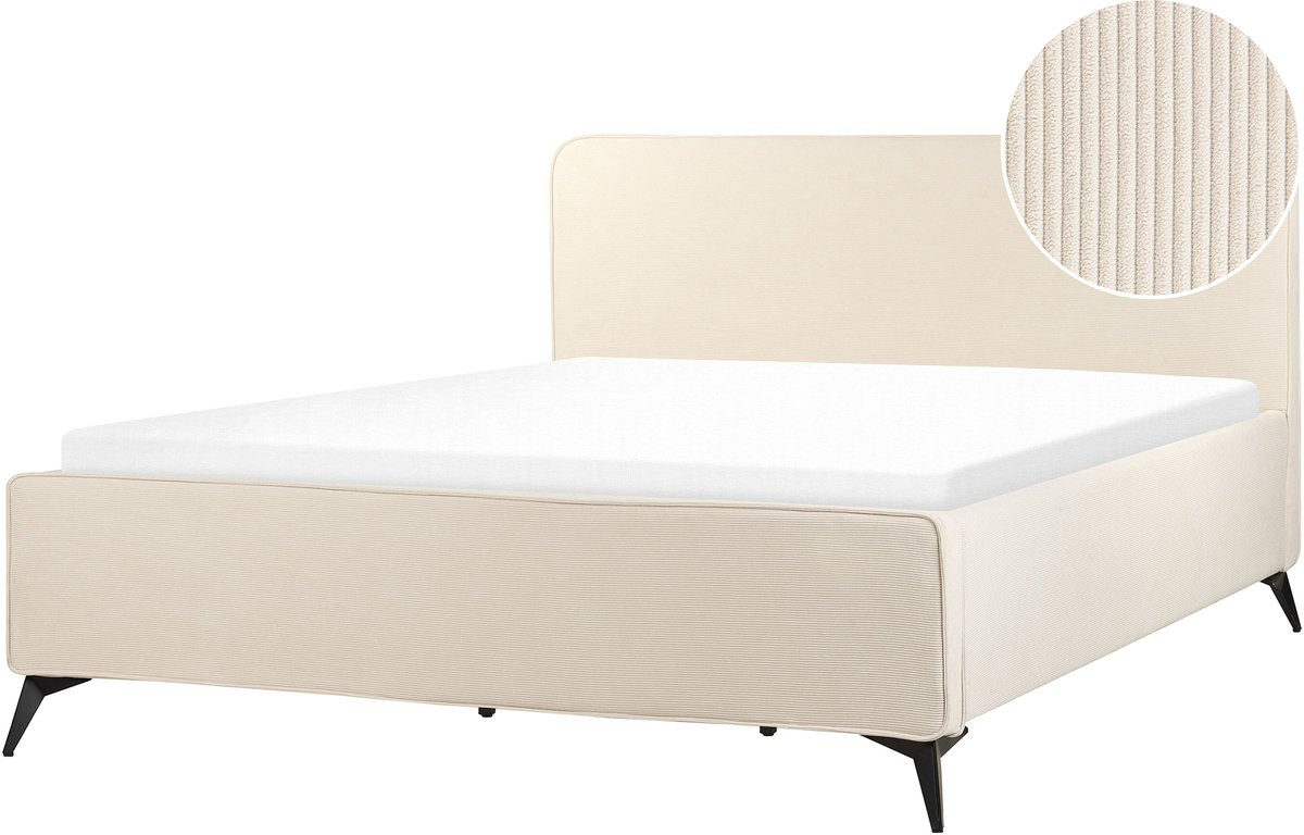 Beliani Tweepersoonsbed voor volwassenen van mixed materials