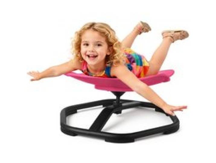 VEVOR Kinderdrehstuhl sensorischer Drehstuhl in Elefantenform, 100 kg Tragkraft, sensorisches Spielzeug mit rutschfester Metallfuß, zur Förderung von Koordination Gleichgewicht Konzentration, Rot