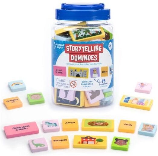 Storytelling Dominoes - Color-Coded Narrative-Building Set for Young Learners, Ages 3+, by Learning Resources