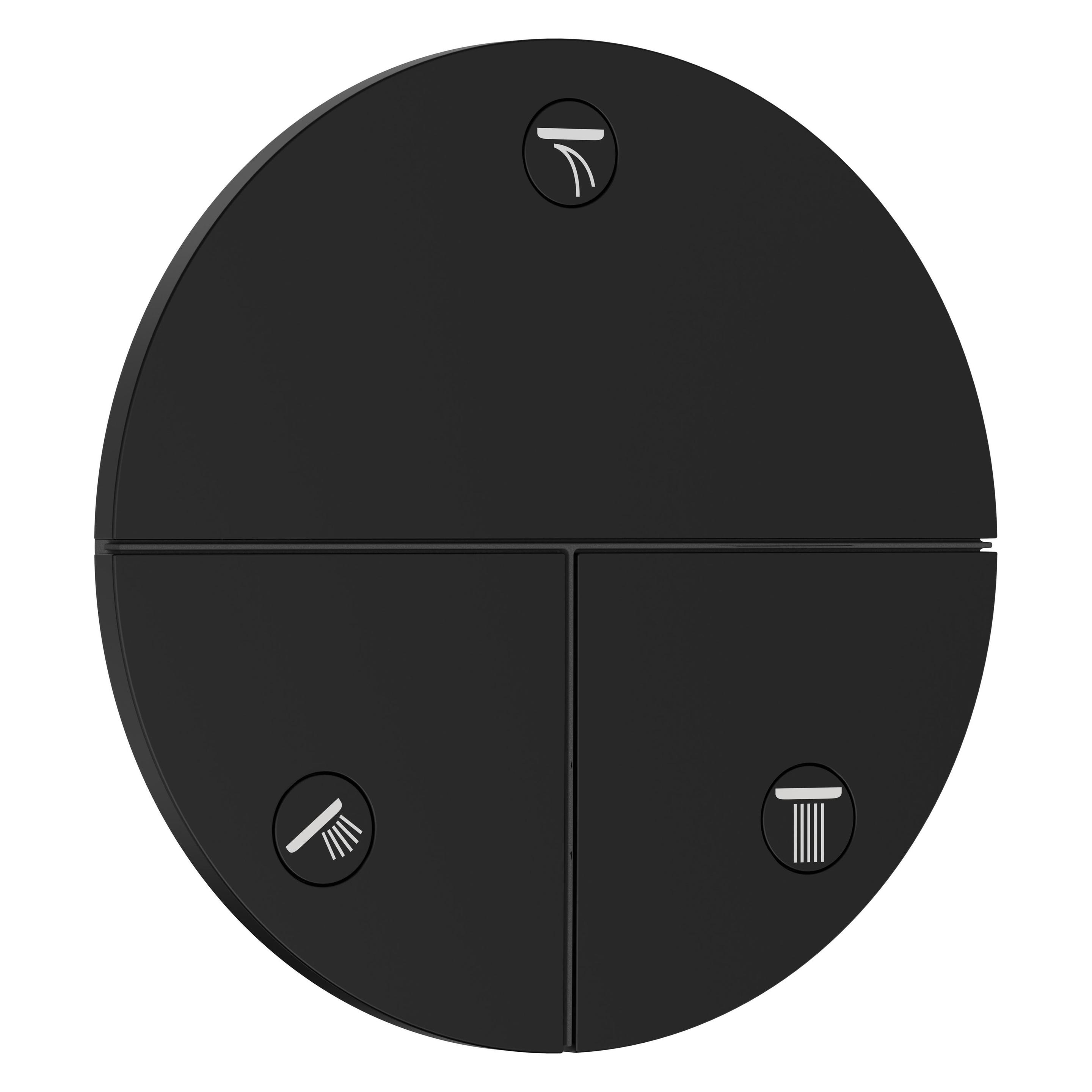 hansgrohe ShowerSelect Comfort S Ventil, Unterputz, 3 Verbraucher, runde Rosette, 15558 (15558670)